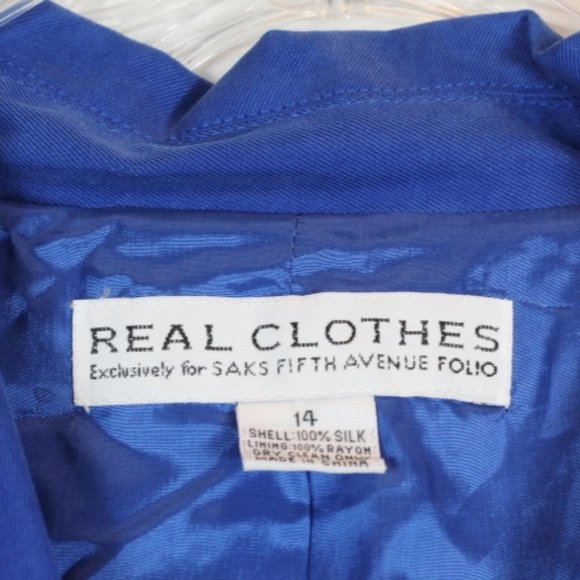 Real Clothes Blue Women's 2 Pc Career Tank Blazer Set Outfit 14 038 - Picture 2 of 6